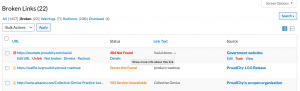 ProudCity broken link checker