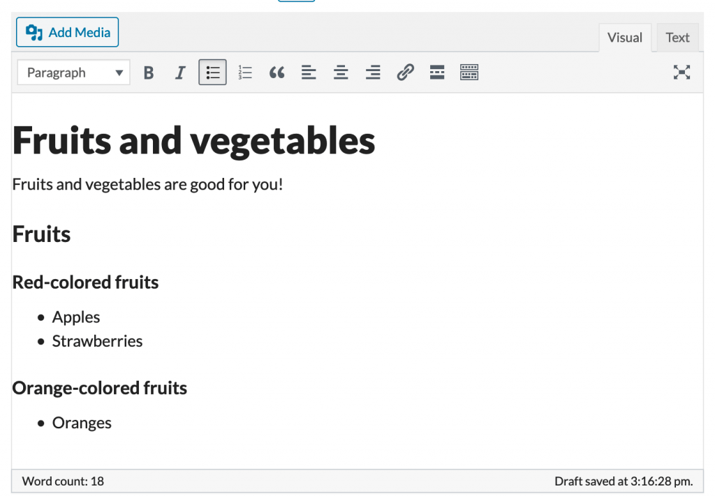 Structured content in the ProudCity visual editor