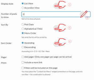 answer list steps 3 through 6