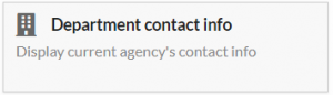 department contact widget