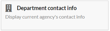 department contact widget