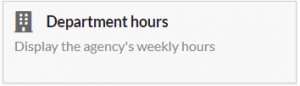 department hours widget