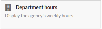 department hours widget