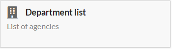 department list widget