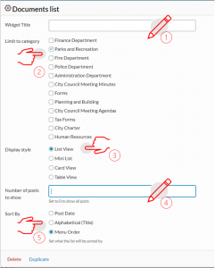 add document list