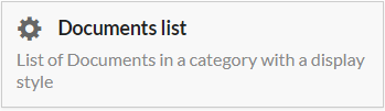 document list widget