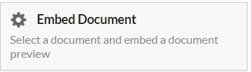 embed document widget