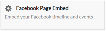 facebook embed widget