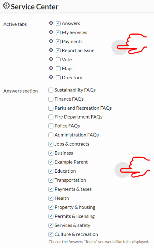 service center options