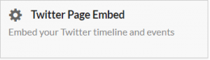 twitter page embed