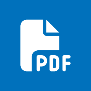 Icon of a file with 'PDF' text