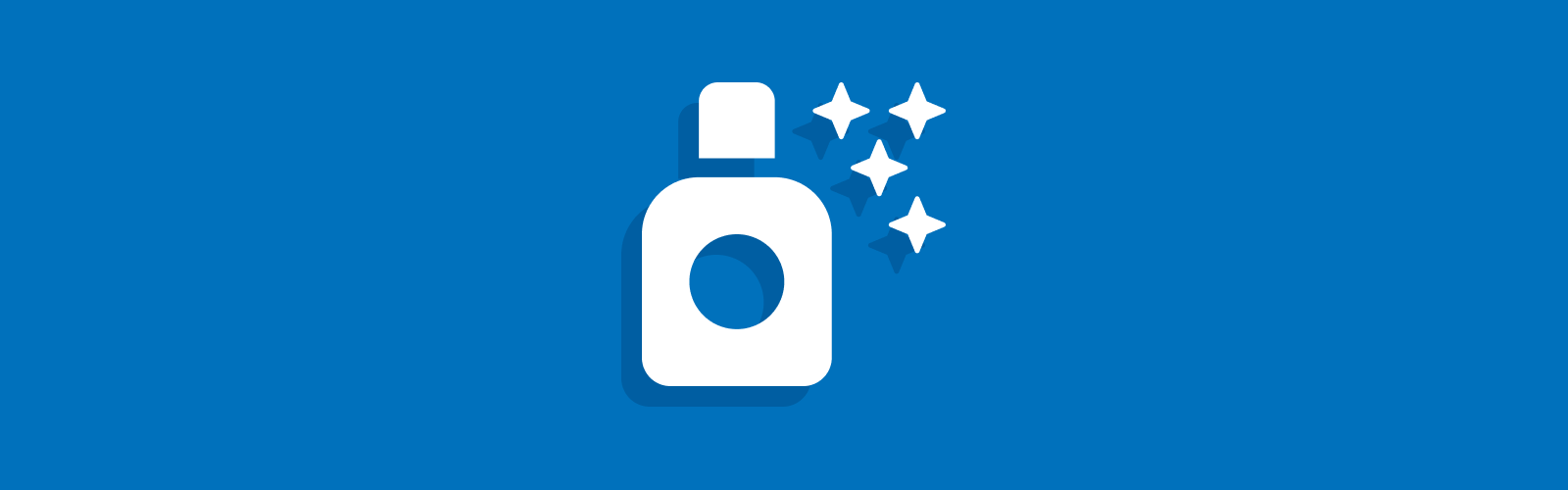 Icon of bottle with sparkles