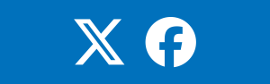 X (Twitter) and Facebook icons