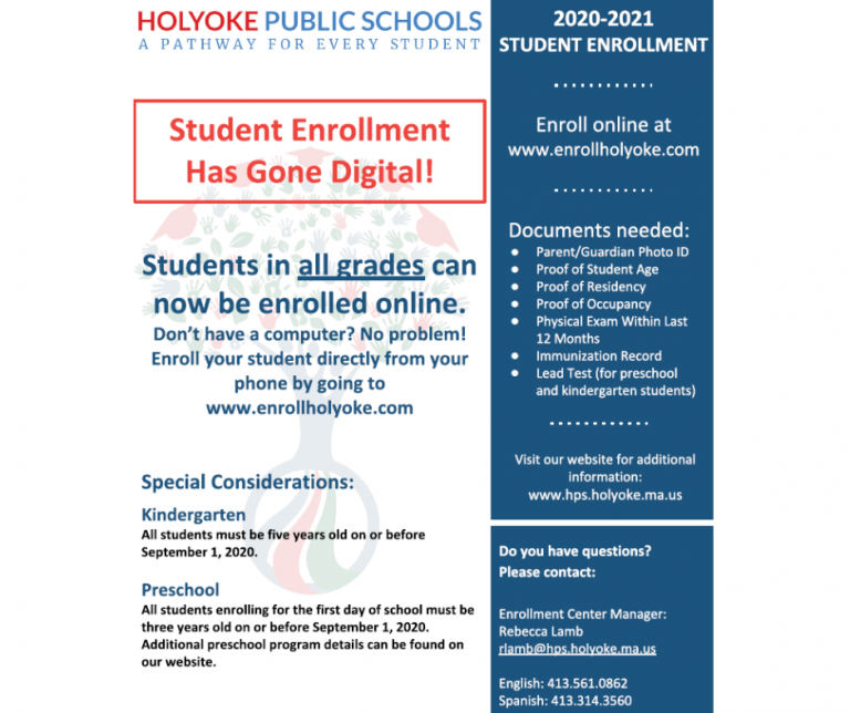 Holyoke Public Schools Student Enrollment Is Easy! - City of Holyoke