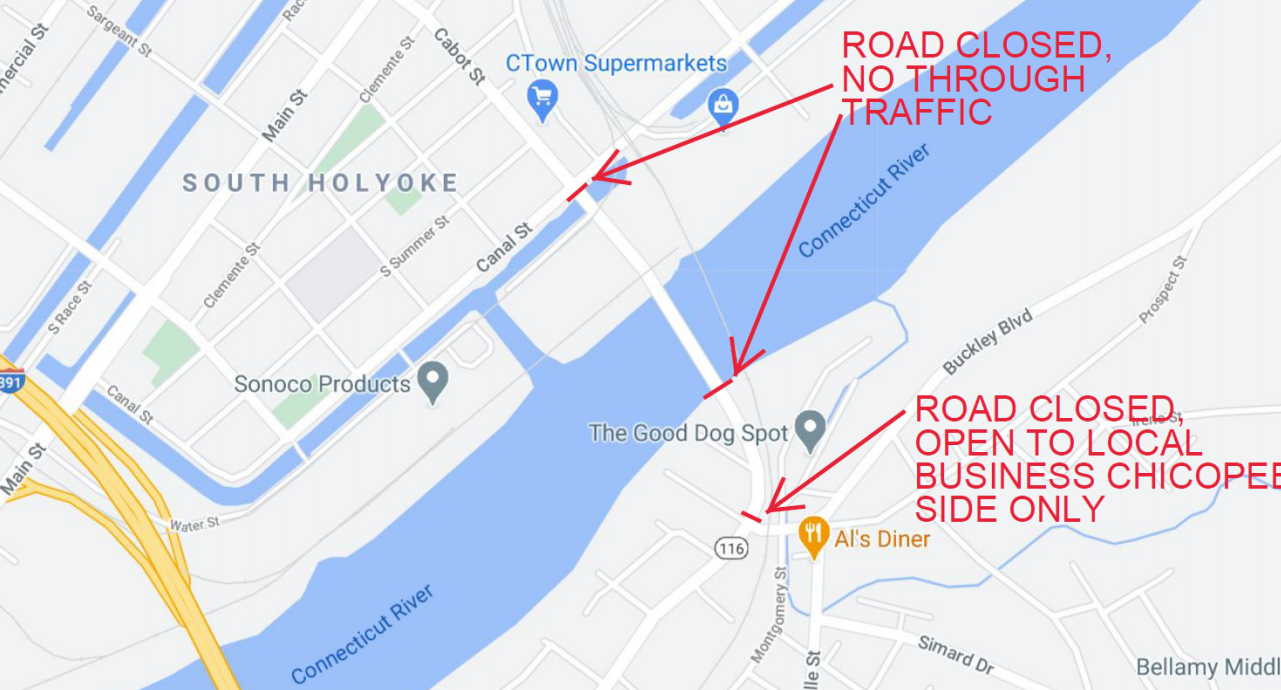 road closure description