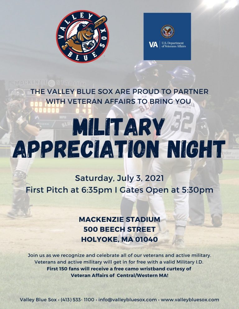 Blue Sox Military Appreciation Night City of Holyoke