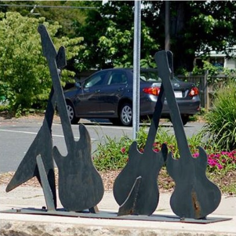 Artistic Bike Racks - Guitar design