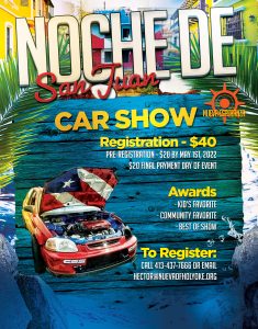 Flyer for Noche de San Juan Event - Car Show