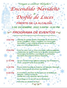 2 Tree Lighting Flyer Spanish