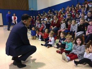 Mayor Garcia visits students at Mater Dolorosa School on Feb 1, 2023