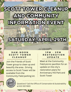 Scott Tower Cleanup and Restoration Update Event