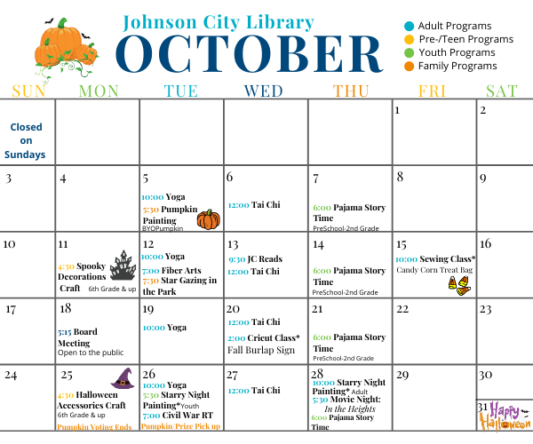 Library October Events