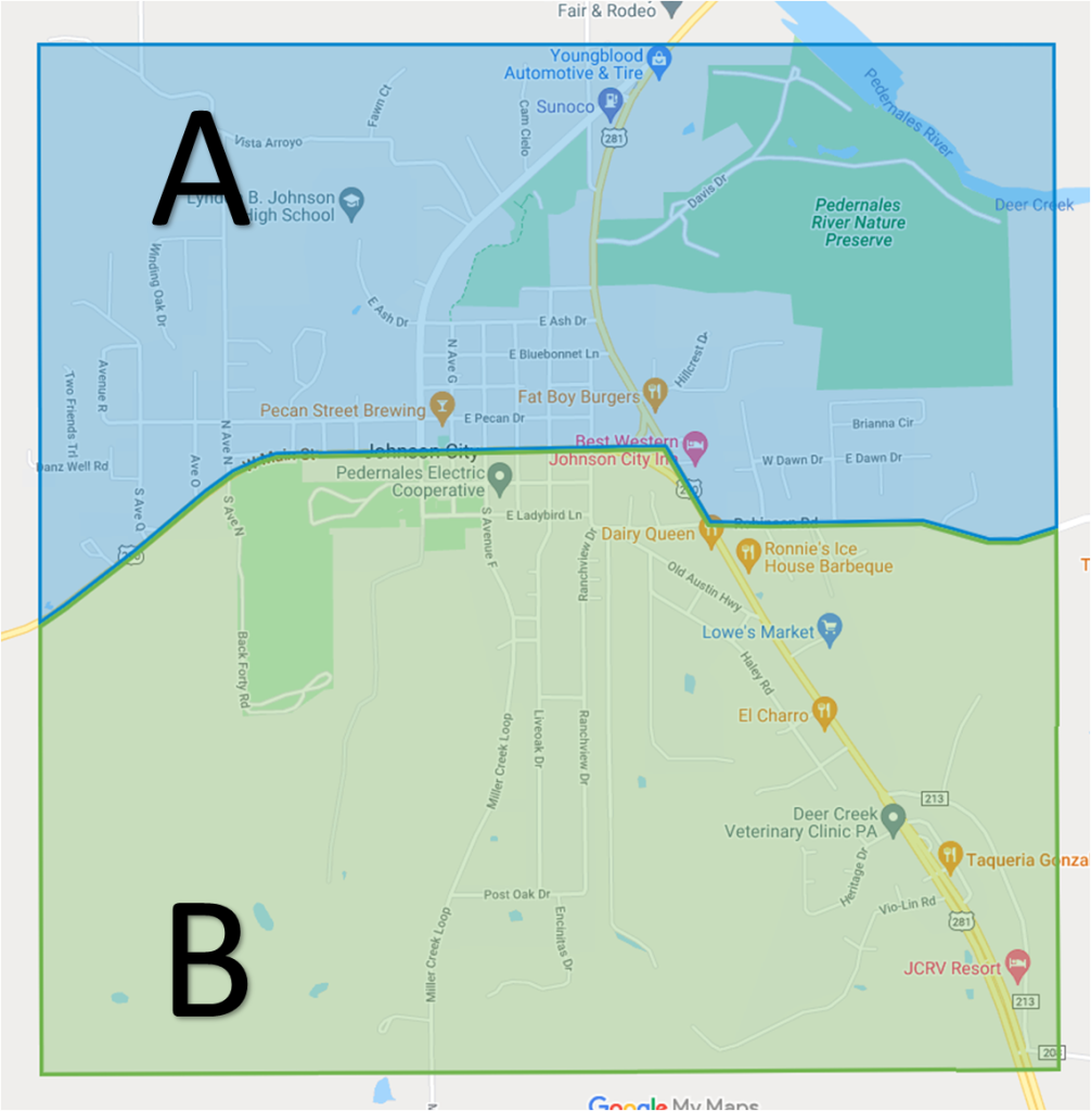 A - B Map