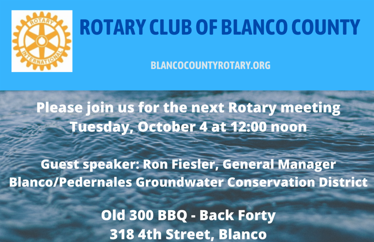 October 2022 Rotary Club Meeting