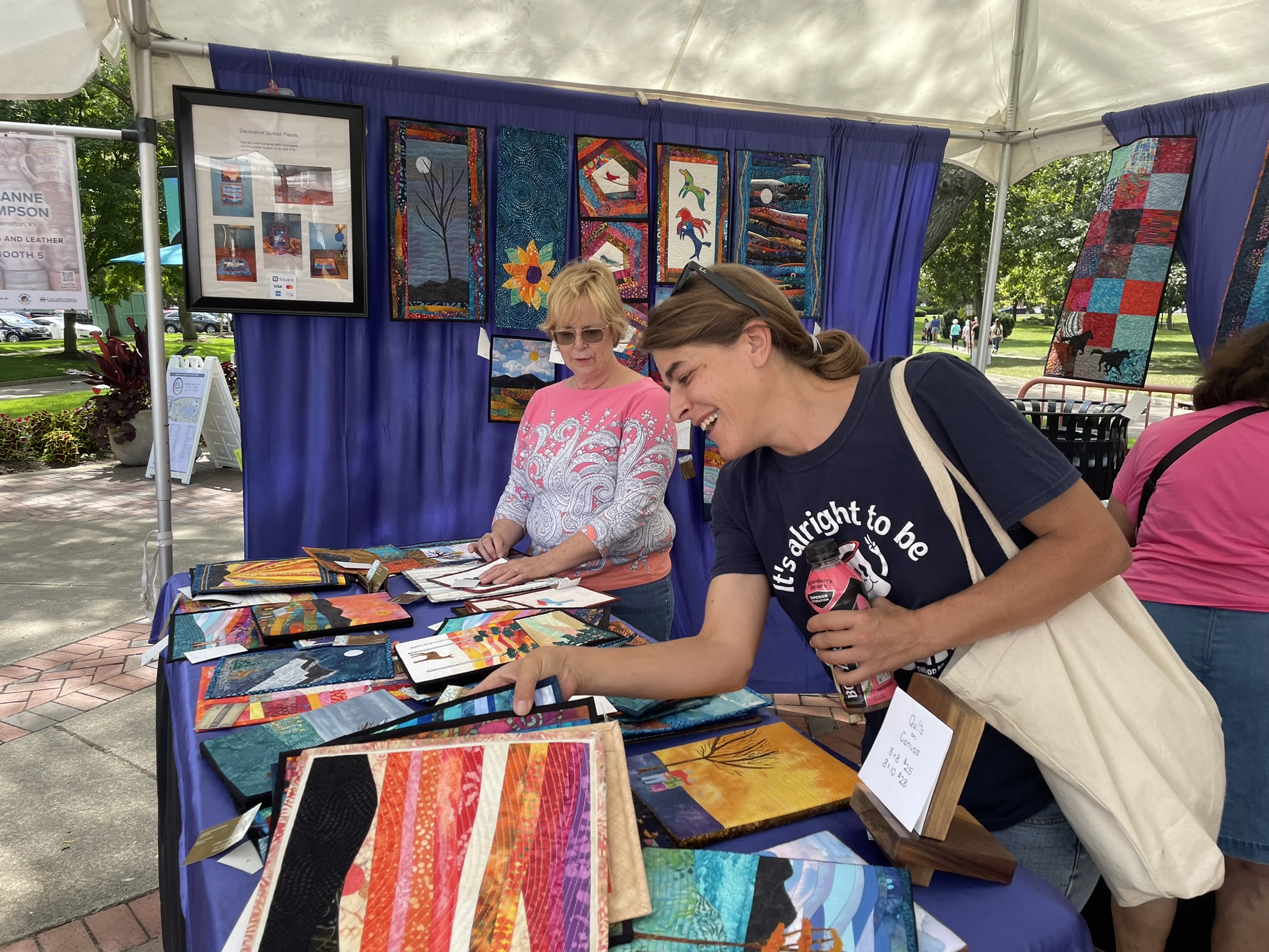 woman at Art on the Commons Festival