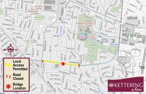 E Stroop Rd Bridge Replacement Vicinity Map