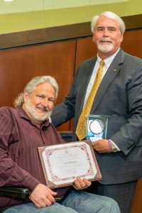 2019 Mayor's Award recipient, Rick Moreton, with Mayor Don Patterson