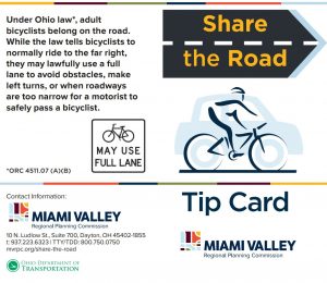 Click here for a Share the Road Tip card