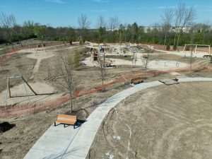 Gentile Nature Park progress April 2024.