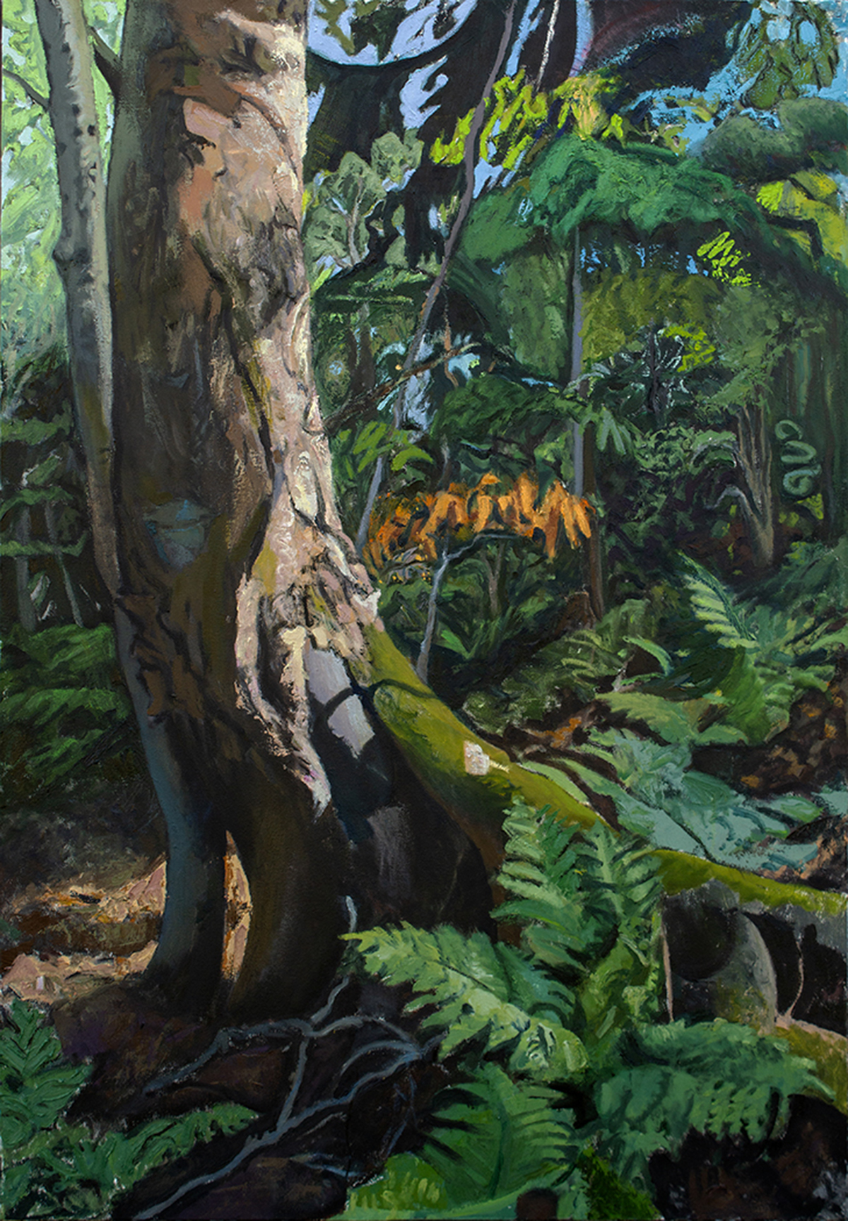painting of a tree