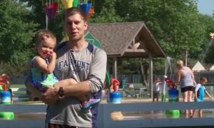 shane at splash pad