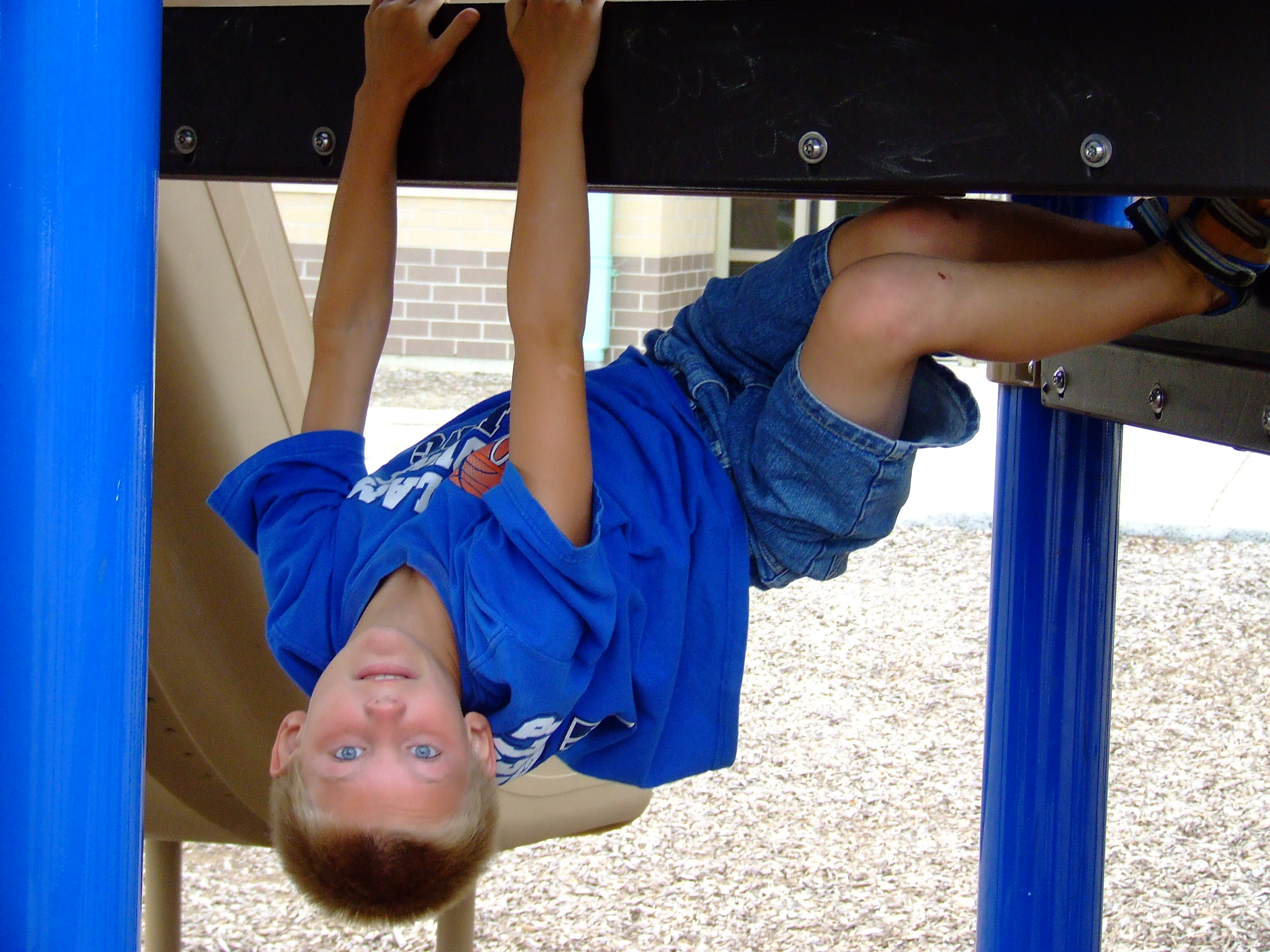 Boy Climbing