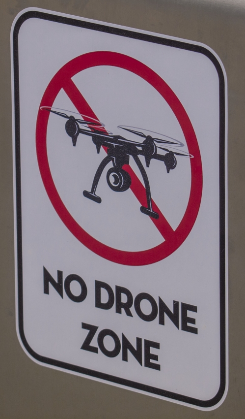 no drone sign