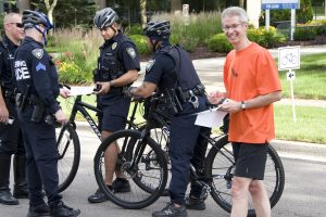 cops and bikes