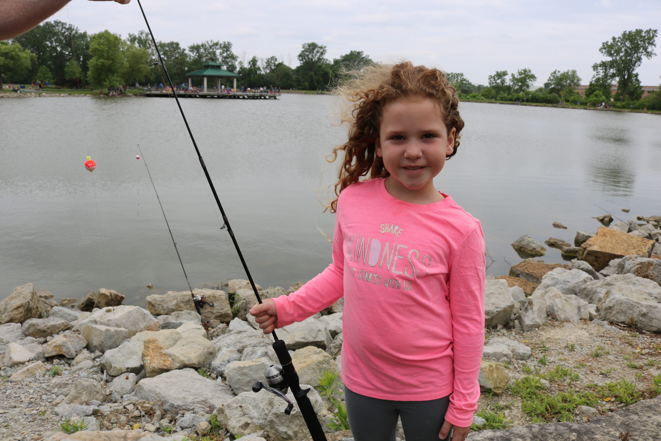 girl fishing