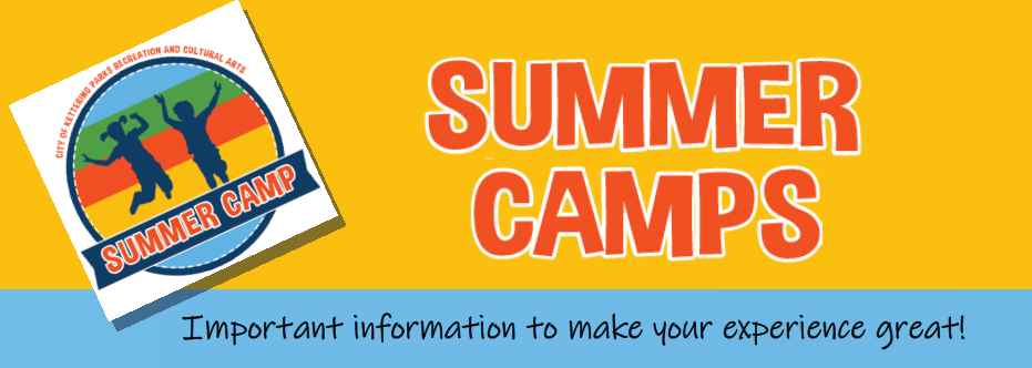 Summer Camps Update: Health History Forms - Play Kettering