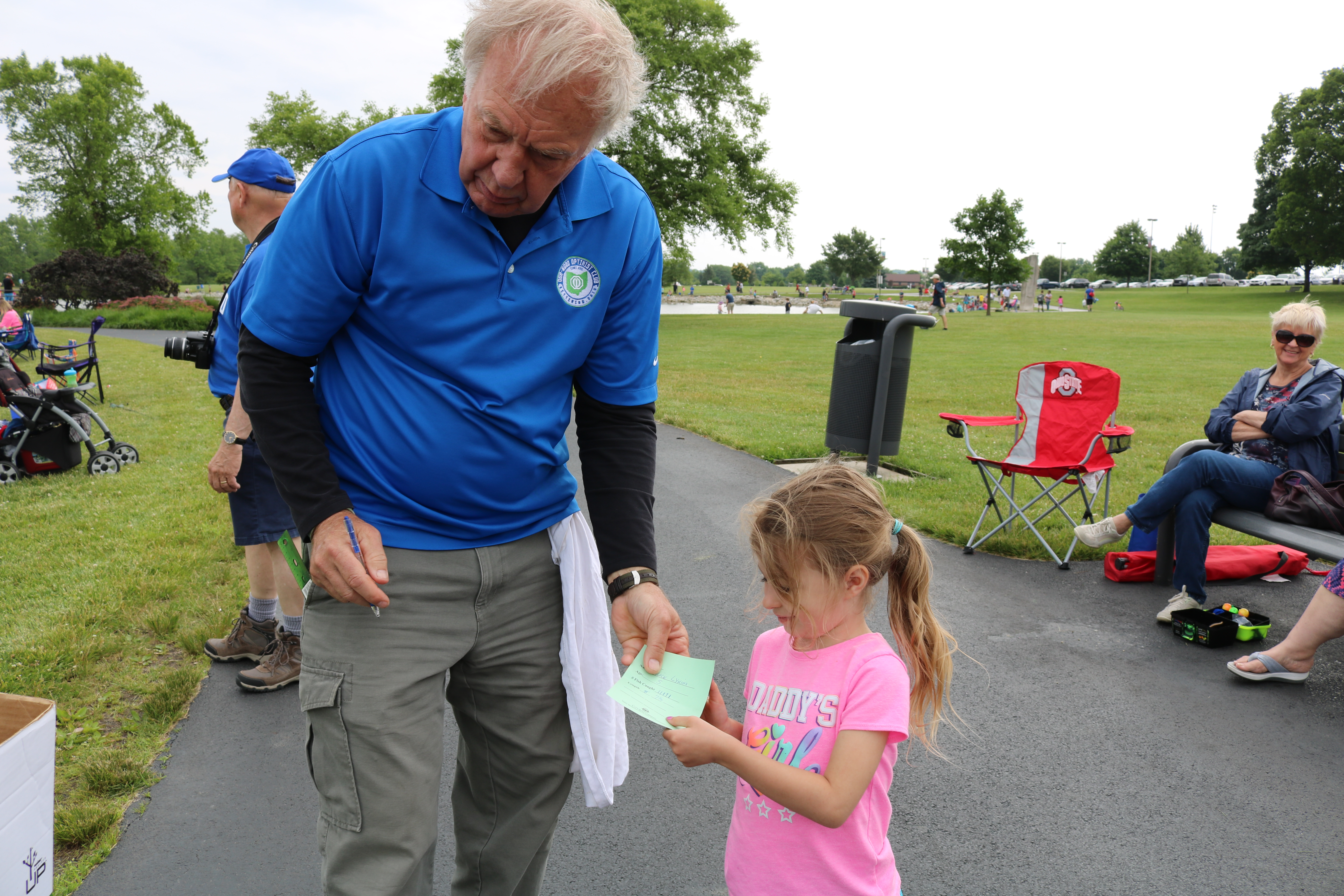 volunteer and girl