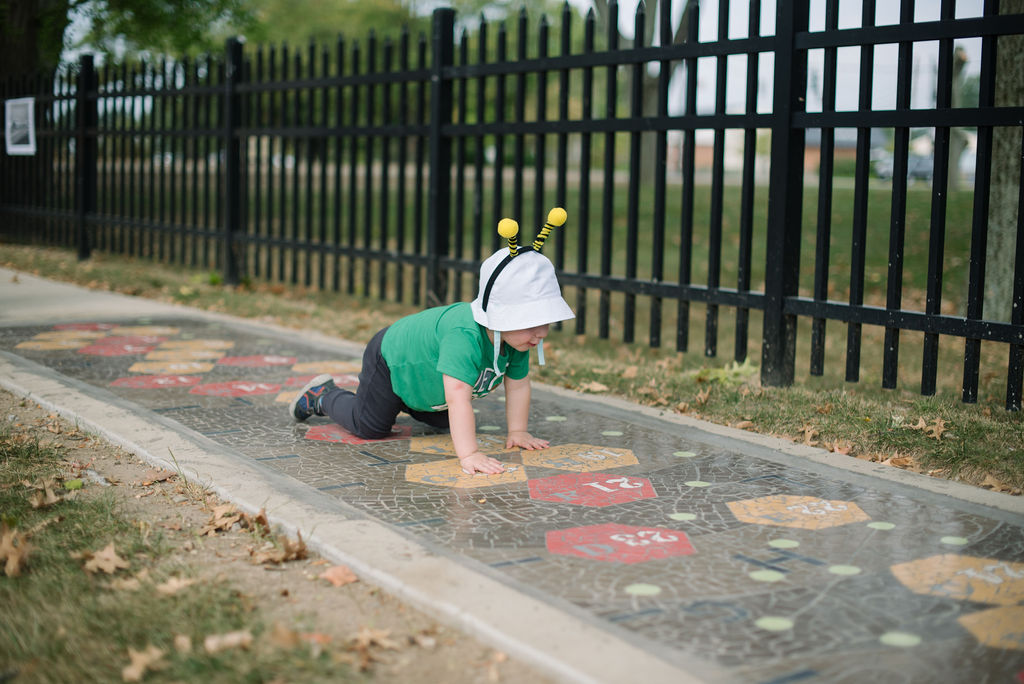 child on artwork