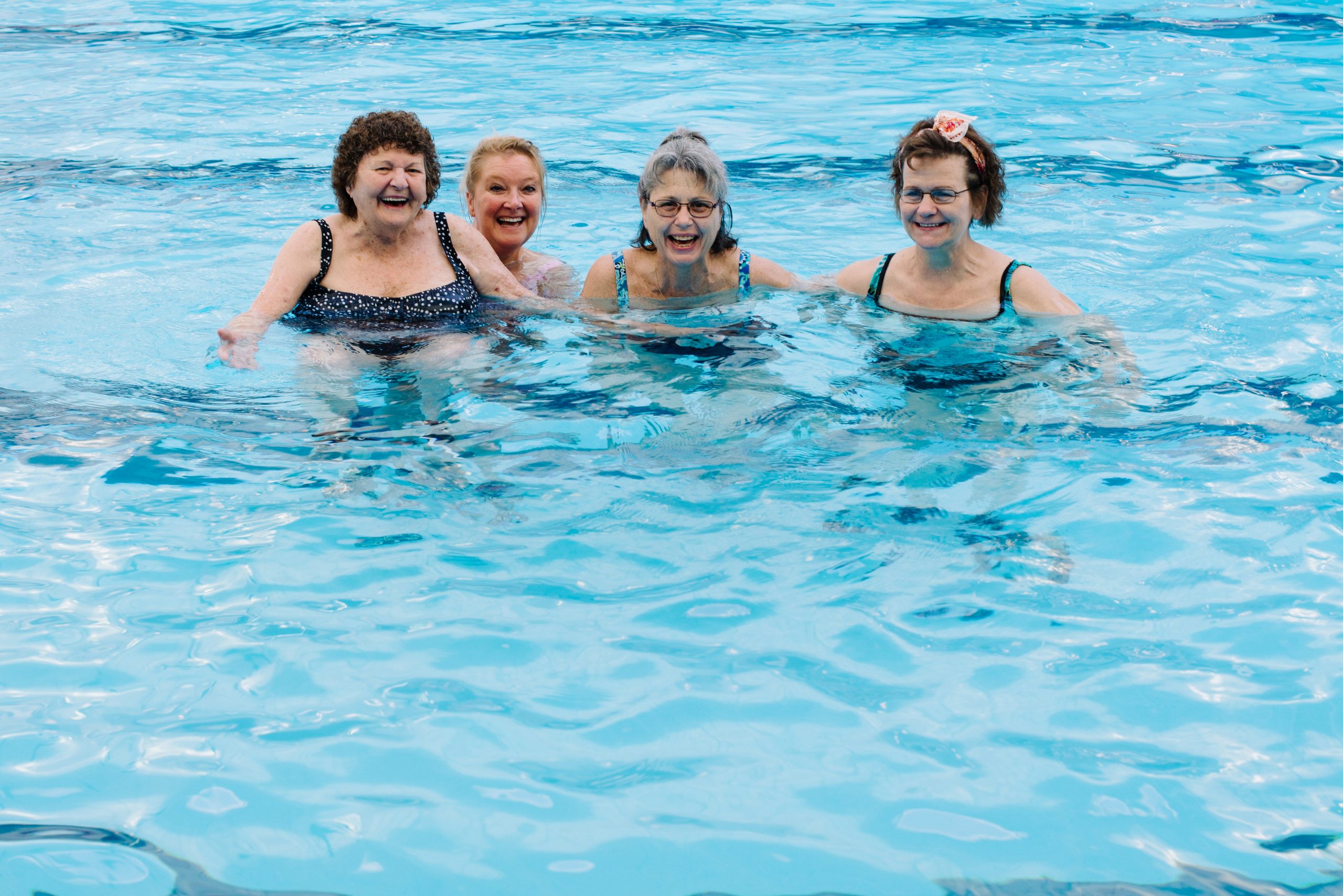 women swimming