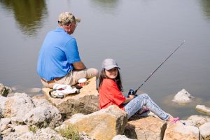 people fishing