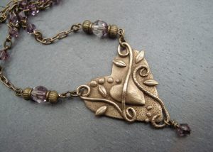 bronze heart necklace