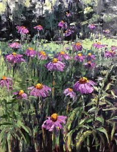 coneflower painting