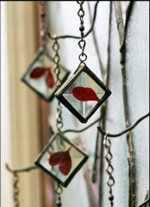 glass leaves