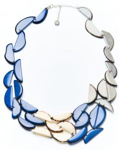 blue and grey necklace