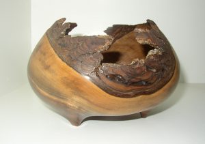 natural wood bowl