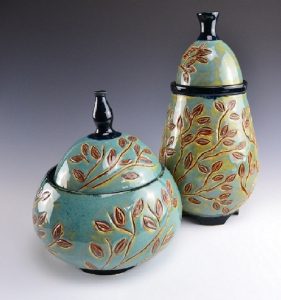 turquoise jars